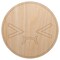 Kawaii Cute Embarrassed Scrunched Face Unfinished Wood Shape Piece Cutout for DIY Craft Projects